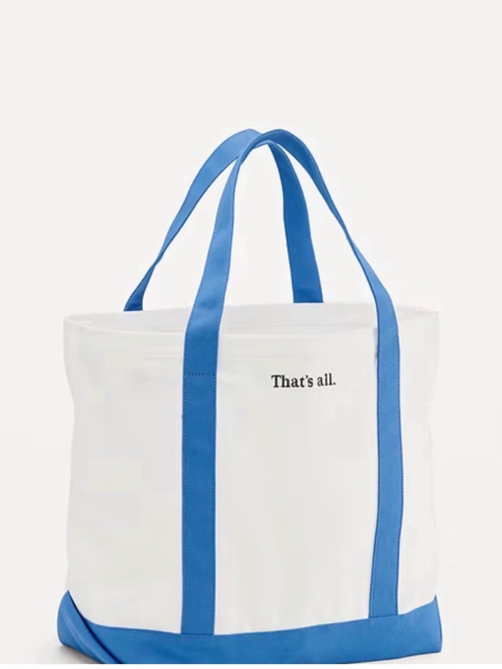 Devil Wears Prada canvas tote- "That's all." Text